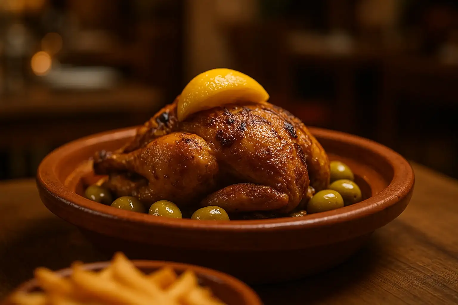 Plat marocain-tajine de poulet